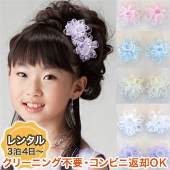 【レンタル衣装との同梱専用】ワイルドフラワーミニバレッタ（2個セット）