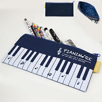 子供フォーマルのエンジェルスクローゼット レンタル 販売 鍵盤柄シンプルペンケース Pianimore ピアノ レッスン ペンケース ペンポーチ おしゃれ 大容量 シンプル かわいい 鍵盤柄 女の子 男の子 発表会記念品 プレゼント 音楽雑貨 記念品 紺