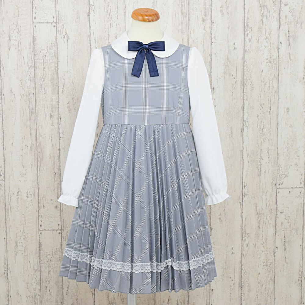 特別な日にぴったりのカラーの男の子用フォーマルスーツ。シンプルで美しいシルエットが魅力のAngel's Closetの子供フォーマル レンタル商品（【レンタル】レースボレロクリスタルプリーツアンサンブル【CHOPIN】（CAT802301）120・130cm）｜画像6