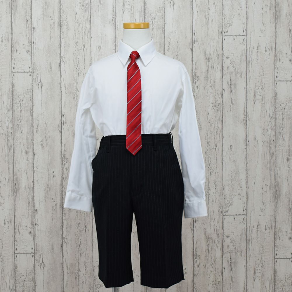 特別な日にぴったりのカラーの男の子用フォーマルスーツ。シンプルで美しいシルエットが魅力のAngel's Closetの子供フォーマル レンタル商品（【レンタル】3つ釦ストライプセットスーツ（CAT875400）120cm）｜画像4