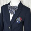 特別な日にぴったりのカラーの男の子用フォーマルスーツ。シンプルで美しいシルエットが魅力のAngel's Closetの子供フォーマル レンタル商品（【レンタル】チェックスカートブレザースーツセット（CAT672590））｜画像2