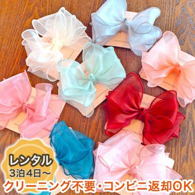 【レンタル】4層ラメオーガンジーヘアクリップ