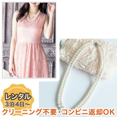【レンタル衣装との同梱専用】2連＆ロンデルパールネックレス（YP143）