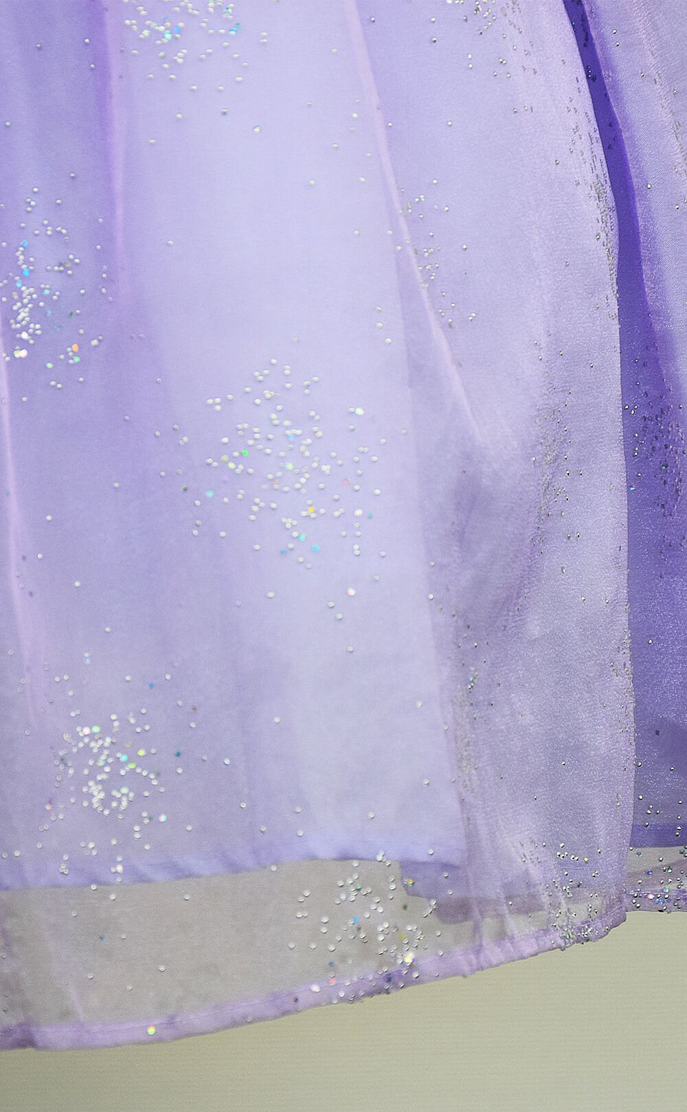 ピアノ発表会や結婚式にぴったりのカラーの女の子用キッズドレス。シンプルで美しいシルエットが魅力のAngel's Closetの子供ドレス レンタル商品（【レンタル】スパークリングオーガンジー子供ドレス(CC2463)ラベンダー）｜画像5