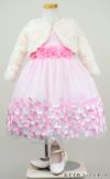 ピアノ発表会や結婚式にぴったりのピンクカラーの女の子用キッズドレス。シンプルで美しいシルエットが魅力のAngel's Closetの子供ドレス レンタル商品（【レンタル】フラワーモチーフスカートメッシュ子供ドレス(KD332)ピンク）｜画像12