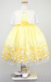 ピアノ発表会や結婚式にぴったりのカラーの女の子用キッズドレス。シンプルで美しいシルエットが魅力のAngel's Closetの子供ドレス レンタル商品（【レンタル】フラワーモチーフスカートメッシュ子供ドレス(KD332)イエロー）｜画像10