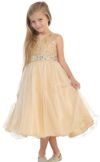 ピアノ発表会や結婚式にぴったりのカラーの女の子用キッズドレス。シンプルで美しいシルエットが魅力のAngel's Closetの子供ドレス レンタル商品（【レンタル】レース＆ラインストーンビジューベルトクリスタルチュール子供ドレス(MBK340)レッド）｜画像14