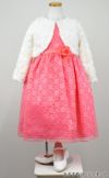 ピアノ発表会や結婚式にぴったりのカラーの女の子用キッズドレス。シンプルで美しいシルエットが魅力のAngel's Closetの子供ドレス レンタル商品（【レンタル】フラワーレースサテンリボン子供ドレス(CCD749)コーラル）｜画像12