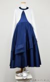ピアノ発表会や結婚式にぴったりのネイビーカラーの女の子用キッズドレス。シンプルで美しいシルエットが魅力のAngel's Closetの子供ドレス レンタル商品（【レンタル】クラシカルサテンプリンセスロング子供ドレスA(yp005a)ネイビー）｜画像11