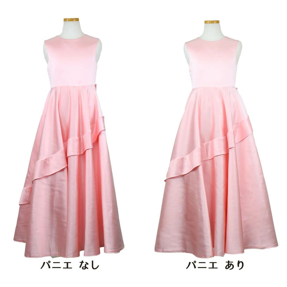ピアノ発表会や結婚式にぴったりのピンクカラーの女の子用キッズドレス。シンプルで美しいシルエットが魅力のAngel's Closetの子供ドレス レンタル商品（【レンタル】クラシカルサテンプリンセスロング子供ドレスB(yp005b)ライトピンク）｜画像7