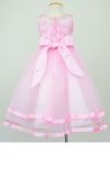 ピアノ発表会や結婚式にぴったりのピンクカラーの女の子用キッズドレス。シンプルで美しいシルエットが魅力のAngel's Closetの子供ドレス レンタル商品（【レンタル】ロマンス(rmc)ピンク）｜画像5