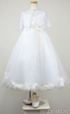 ピアノ発表会や結婚式にぴったりのホワイトカラーの女の子用キッズドレス。シンプルで美しいシルエットが魅力のAngel's Closetの子供ドレス レンタル商品（【レンタル】フラワーペタルプリンセス子供ドレス(JK2925)オフホワイト）｜画像10