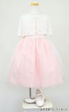 ピアノ発表会や結婚式にぴったりのピンクカラーの女の子用キッズドレス。シンプルで美しいシルエットが魅力のAngel's Closetの子供ドレス レンタル商品（【レンタル】エレガント刺繍メッシュ＆パールトリム子供ドレス(SK740)ペールピンク）｜画像10