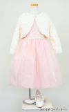 ピアノ発表会や結婚式にぴったりのピンクカラーの女の子用キッズドレス。シンプルで美しいシルエットが魅力のAngel's Closetの子供ドレス レンタル商品（【レンタル】エレガント刺繍メッシュ＆パールトリム子供ドレス(SK740)ペールピンク）｜画像12