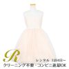 ピアノ発表会や結婚式にぴったりのカラーの女の子用キッズドレス。シンプルで美しいシルエットが魅力のAngel's Closetの子供ドレス レンタル商品（【レンタル】エレガント刺繍メッシュ＆パールトリム子供ドレス(SK740)シャンパン）｜画像1