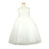 ピアノ発表会や結婚式にぴったりのカラーの女の子用キッズドレス。シンプルで美しいシルエットが魅力のAngel's Closetの子供ドレス レンタル商品（【レンタル】エレガントフラワーパッチ＆チュール子供ドレス(CCD771)アイボリー）｜画像2