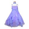 ピアノ発表会や結婚式にぴったりのライラックカラーの女の子用キッズドレス。シンプルで美しいシルエットが魅力のAngel's Closetの子供ドレス レンタル商品（【レンタル】ラインストーン＆オーガンジーレイヤードフリル子供ドレス(HC734)ライラック）｜画像2