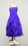 ピアノ発表会や結婚式にぴったりのカラーの女の子用キッズドレス。シンプルで美しいシルエットが魅力のAngel's Closetの子供ドレス レンタル商品（【レンタル】ラインストーン＆オーガンジーレイヤードフリル子供ドレス(HC734)パープル）｜画像9