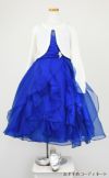 ピアノ発表会や結婚式にぴったりのブルーカラーの女の子用キッズドレス。シンプルで美しいシルエットが魅力のAngel's Closetの子供ドレス レンタル商品（【レンタル】ラインストーン＆オーガンジーレイヤードフリル子供ドレス(HC734)ロイヤルブルー）｜画像11