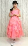 ピアノ発表会や結婚式にぴったりのカラーの女の子用キッズドレス。シンプルで美しいシルエットが魅力のAngel's Closetの子供ドレス レンタル商品（【レンタル】ラインストーン＆オーガンジーレイヤードフリル子供ドレス(HC734)レッド）｜画像14