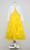 ピアノ発表会や結婚式にぴったりのカラーの女の子用キッズドレス。シンプルで美しいシルエットが魅力のAngel's Closetの子供ドレス レンタル商品（【レンタル】ラインストーン＆オーガンジーレイヤードフリル子供ドレス(HC734)イエロー）｜画像12