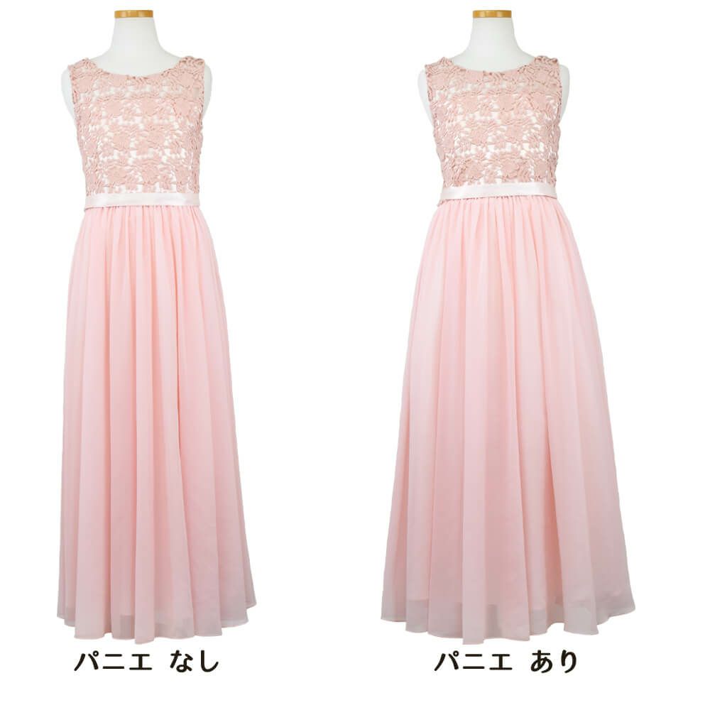 ピアノ発表会や結婚式にぴったりのカラーの女の子用キッズドレス。シンプルで美しいシルエットが魅力のAngel's Closetの子供ドレス レンタル商品（【レンタル】エレガント3Dレースシフォンロング子供ドレス(CDC5006)ブラッシュ）｜画像7