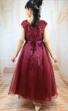 ピアノ発表会や結婚式にぴったりのピンクカラーの女の子用キッズドレス。シンプルで美しいシルエットが魅力のAngel's Closetの子供ドレス レンタル商品（【レンタル】スパークリートップ＆オーガンジーレイヤー子供ドレス(JK3811)ブラッシュピンク）｜画像15