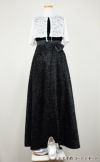 ピアノ発表会や結婚式にぴったりのブラックカラーの女の子用キッズドレス。シンプルで美しいシルエットが魅力のAngel's Closetの子供ドレス レンタル商品（【レンタル】ブラックベルベット＆煌めくＡラインロングドレス※ウエストリボン結び型(YP157)ブラック）｜画像10
