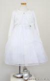 ピアノ発表会や結婚式にぴったりのホワイトカラーの女の子用キッズドレス。シンプルで美しいシルエットが魅力のAngel's Closetの子供ドレス レンタル商品（【レンタル】レース＆メタル刺繍オーガンジー子供ドレス（リボンコサージュ付）(CC2461)ホワイト）｜画像10