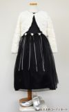 ピアノ発表会や結婚式にぴったりのブラックカラーの女の子用キッズドレス。シンプルで美しいシルエットが魅力のAngel's Closetの子供ドレス レンタル商品（【レンタル】サテン＆シャイニーオーガンジー子供ドレスサニー(KD149)ブラック）｜画像11