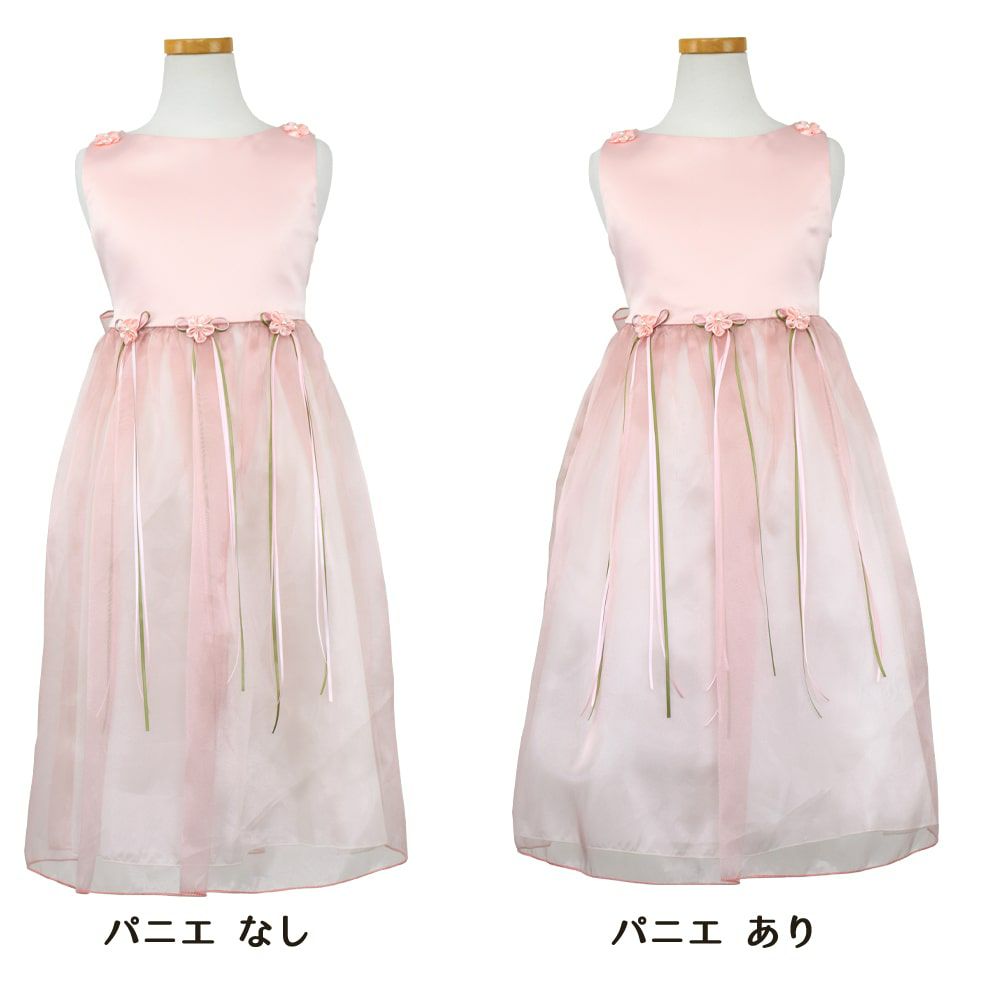 ピアノ発表会や結婚式にぴったりのカラーの女の子用キッズドレス。シンプルで美しいシルエットが魅力のAngel's Closetの子供ドレス レンタル商品（【レンタル】サテン＆シャイニーオーガンジー子供ドレスサニー(KD149)ダスティローズ）｜画像6