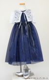 ピアノ発表会や結婚式にぴったりのネイビーカラーの女の子用キッズドレス。シンプルで美しいシルエットが魅力のAngel's Closetの子供ドレス レンタル商品（【レンタル】サテン＆シャイニーオーガンジー子供ドレスサニー(KD149)ネイビー）｜画像9