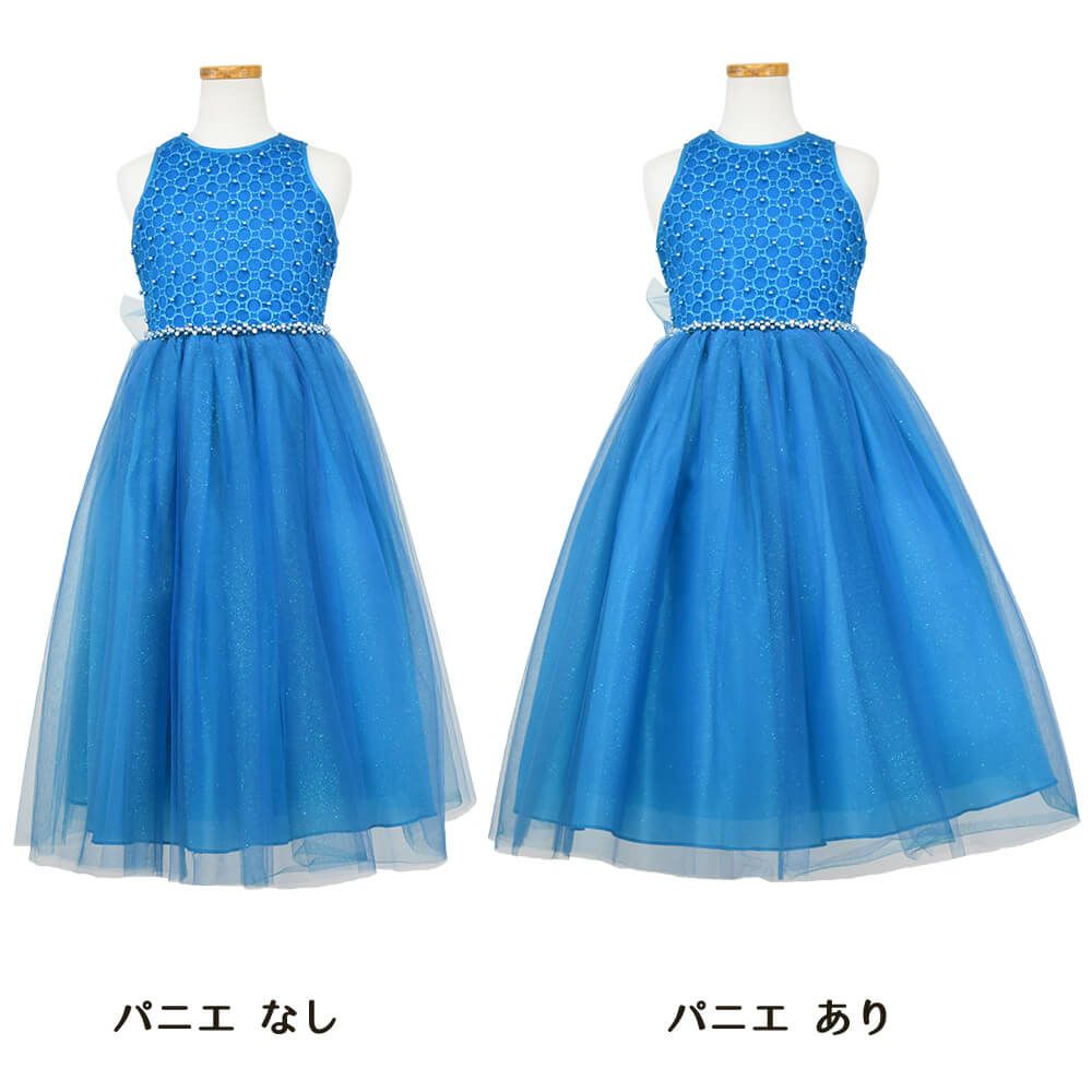 ピアノ発表会や結婚式にぴったりのカラーの女の子用キッズドレス。シンプルで美しいシルエットが魅力のAngel's Closetの子供ドレス レンタル商品（【レンタル】グリッター％パールトップチュール子供ドレス(ccd800)ティールグリーン）｜画像6