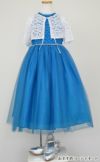 ピアノ発表会や結婚式にぴったりのカラーの女の子用キッズドレス。シンプルで美しいシルエットが魅力のAngel's Closetの子供ドレス レンタル商品（【レンタル】グリッター％パールトップチュール子供ドレス(ccd800)ティールグリーン）｜画像9