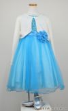 ピアノ発表会や結婚式にぴったりのカラーの女の子用キッズドレス。シンプルで美しいシルエットが魅力のAngel's Closetの子供ドレス レンタル商品（【レンタル】スパンコール＆チュール子供ドレス(kd305)アクア）｜画像10