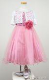 ピアノ発表会や結婚式にぴったりのカラーの女の子用キッズドレス。シンプルで美しいシルエットが魅力のAngel's Closetの子供ドレス レンタル商品（【レンタル】スパンコール＆チュール子供ドレス(kd305)ダスティローズ）｜画像9