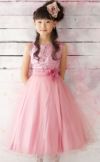 ピアノ発表会や結婚式にぴったりのカラーの女の子用キッズドレス。シンプルで美しいシルエットが魅力のAngel's Closetの子供ドレス レンタル商品（【レンタル】スパンコール＆チュール子供ドレス(kd305)ダスティローズ）｜画像13