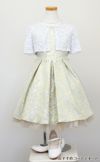 ピアノ発表会や結婚式にぴったりのブルーカラーの女の子用キッズドレス。シンプルで美しいシルエットが魅力のAngel's Closetの子供ドレス レンタル商品（【レンタル】オーネイトプリーツジャガード＆チュール子供ドレス(SK670A)ブルー）｜画像9