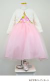 ピアノ発表会や結婚式にぴったりのピンクカラーの女の子用キッズドレス。シンプルで美しいシルエットが魅力のAngel's Closetの子供ドレス レンタル商品（【レンタル】フラワーモチーフチュールリボン子供ドレス(CCD752)ピンク）｜画像11