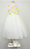 ピアノ発表会や結婚式にぴったりのカラーの女の子用キッズドレス。シンプルで美しいシルエットが魅力のAngel's Closetの子供ドレス レンタル商品（【レンタル】フラワーモチーフチュールリボン子供ドレス(CCD752)アイボリー）｜画像8