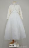 ピアノ発表会や結婚式にぴったりのカラーの女の子用キッズドレス。シンプルで美しいシルエットが魅力のAngel's Closetの子供ドレス レンタル商品（【レンタル】エレガントフラワーパターンレース&オーガンジーロングドレス(JK3580)アイボリー）｜画像11