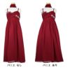 ピアノ発表会や結婚式にぴったりのカラーの女の子用キッズドレス。シンプルで美しいシルエットが魅力のAngel's Closetの子供ドレス レンタル商品（【レンタル】ジュエルストーン＆クリスクロスストラップシフォンドレス(JK3556)バーガンディー）｜画像6