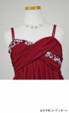 ピアノ発表会や結婚式にぴったりのカラーの女の子用キッズドレス。シンプルで美しいシルエットが魅力のAngel's Closetの子供ドレス レンタル商品（【レンタル】ジュエルストーン＆クリスクロスストラップシフォンドレス(JK3556)バーガンディー）｜画像7