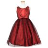 ピアノ発表会や結婚式にぴったりのブラックカラーの女の子用キッズドレス。シンプルで美しいシルエットが魅力のAngel's Closetの子供ドレス レンタル商品（【レンタル】スパークリーチュールドレス(KD352)レッド＆ブラック）｜画像2