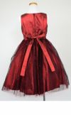 ピアノ発表会や結婚式にぴったりのブラックカラーの女の子用キッズドレス。シンプルで美しいシルエットが魅力のAngel's Closetの子供ドレス レンタル商品（【レンタル】スパークリーチュールドレス(KD352)レッド＆ブラック）｜画像5