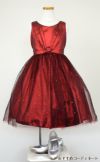 ピアノ発表会や結婚式にぴったりのブラックカラーの女の子用キッズドレス。シンプルで美しいシルエットが魅力のAngel's Closetの子供ドレス レンタル商品（【レンタル】スパークリーチュールドレス(KD352)レッド＆ブラック）｜画像8