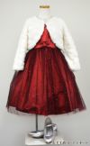 ピアノ発表会や結婚式にぴったりのブラックカラーの女の子用キッズドレス。シンプルで美しいシルエットが魅力のAngel's Closetの子供ドレス レンタル商品（【レンタル】スパークリーチュールドレス(KD352)レッド＆ブラック）｜画像11
