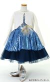 ピアノ発表会や結婚式にぴったりのブルーカラーの女の子用キッズドレス。シンプルで美しいシルエットが魅力のAngel's Closetの子供ドレス レンタル商品（【レンタル】ハイ＆ローブルーオーシャンスパンコールドレス(YP193)オーシャンブルー）｜画像10