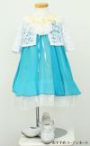 ピアノ発表会や結婚式にぴったりのカラーの女の子用キッズドレス。シンプルで美しいシルエットが魅力のAngel's Closetの子供ドレス レンタル商品（【レンタル】シフォンフラワーAラインドレス(KD284)アクア）｜画像9