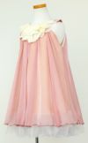 ピアノ発表会や結婚式にぴったりのカラーの女の子用キッズドレス。シンプルで美しいシルエットが魅力のAngel's Closetの子供ドレス レンタル商品（【レンタル】シフォンフラワーAラインドレス(KD284)ダスティローズ）｜画像4